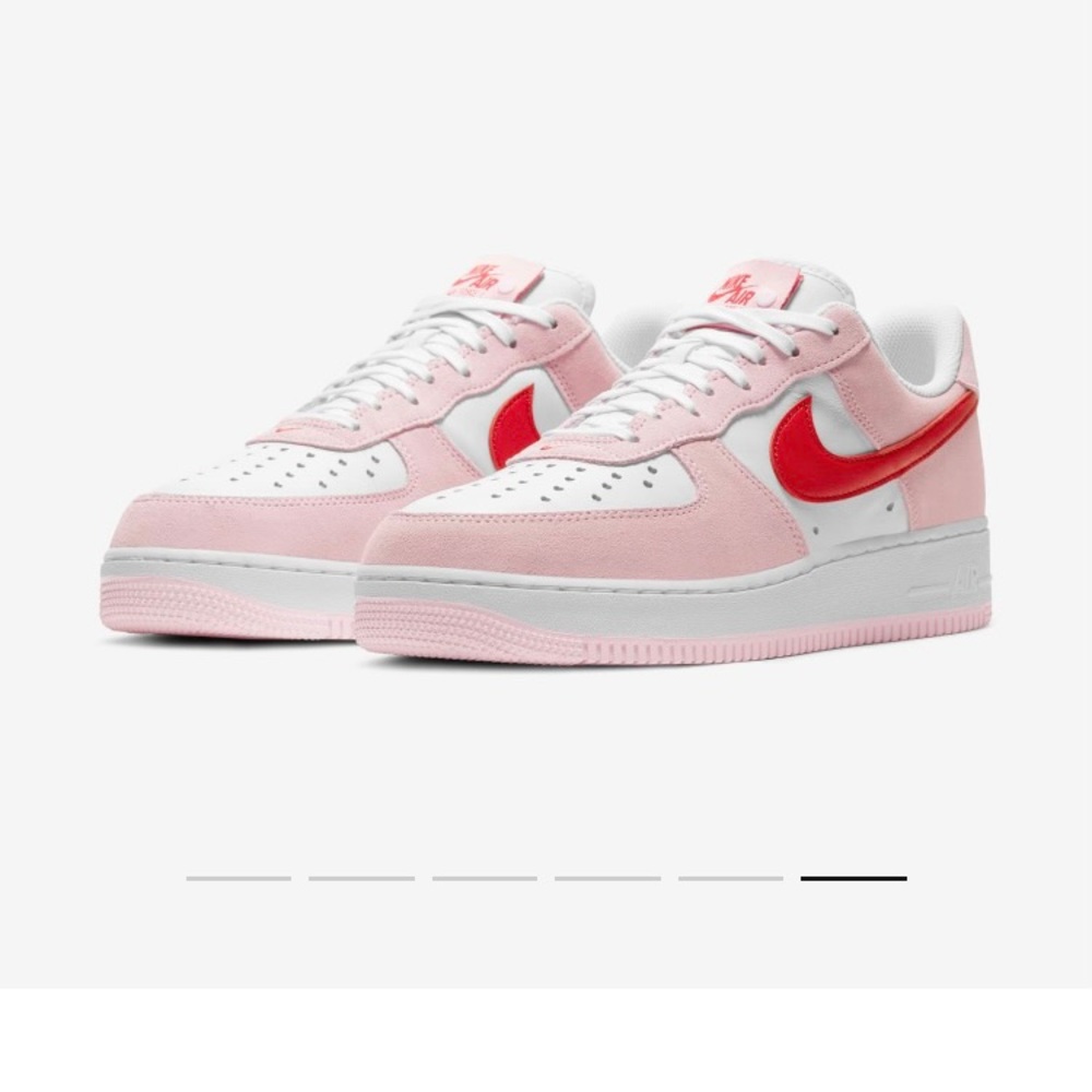 NWT NIB NIKE AIR FORCE 1 ‘07 W 10.5_M 9 TULIP PINK/WHITE/PINK FOAM/UNIVERSTY RED
